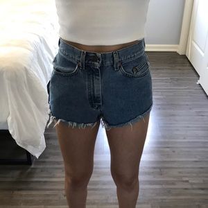 Denim shorts